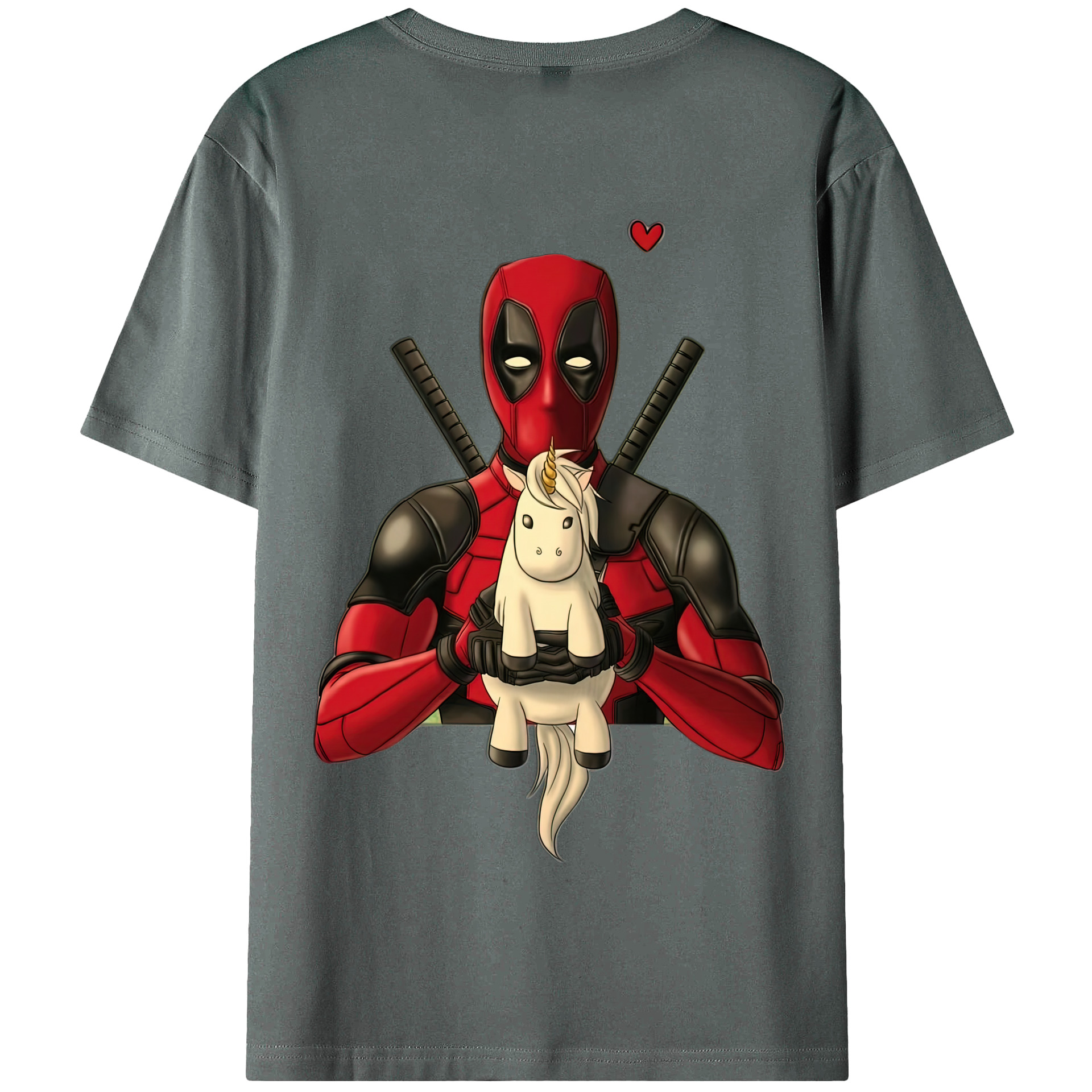 （画像用） Deadpool デッドプール 綿100％半袖Tシャツ（背面プリント）
